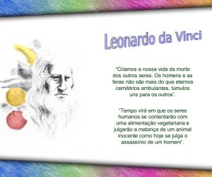 Gênio da humanidade vegetariano: Leonardo da Vinci